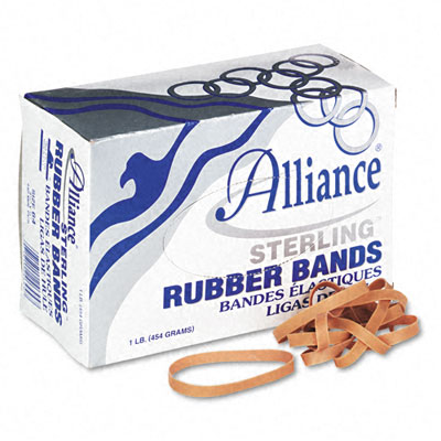 Picture of Alliance 24645 Sterling Ergonomically Correct Rubber Bands  #64  1/4 x 3-1/2  440 per 1lb Box