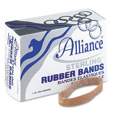Picture of Alliance 25055 Sterling Ergonomically Correct Rubber Bands  #105  5/8 x 5  70 per 1lb Box