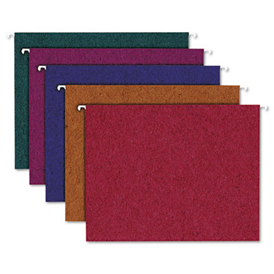Picture of Ampad 35117 Envirotec 100 Percent Recycled Colored Hanging File Folders  Letter  Assorted  20/Box