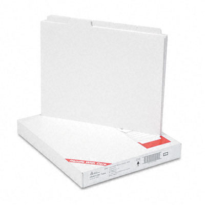 Picture of Avery 20405 Unpunched Index Dividers for Xerox 5090 Copier  Five-Tab  Letter  White  30 Sets