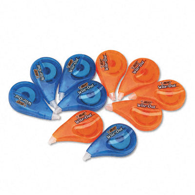 Picture of Bic WOTAP10 Wite-Out Correction tape  Non-Refillable  1/6   x 397    10 per Pack