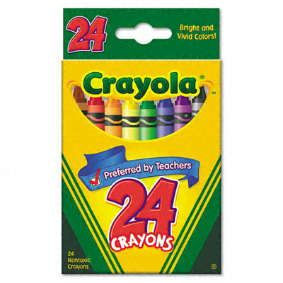 Picture of Binney & Smith 523024 Classic Color Pack Crayons  Wax  24 Colors per Box