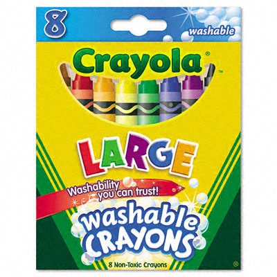 Picture of Binney & Smith 523280 Washable Crayons  Twistable  Eight Colors per Box