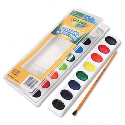 Picture of Binney & Smith 530555 Washable Watercolor Paint  16 Assorted Colors per Pack