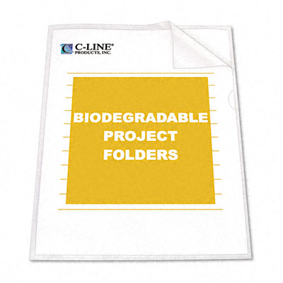 Picture of C-Line 62627 Ecological Project Folders  Polypropylene  Letter Size  25/box