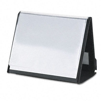 Picture of Cardinal 52132 ShowFile Horizontal Display Easel with 20 Letter-Size Sleeves  Black