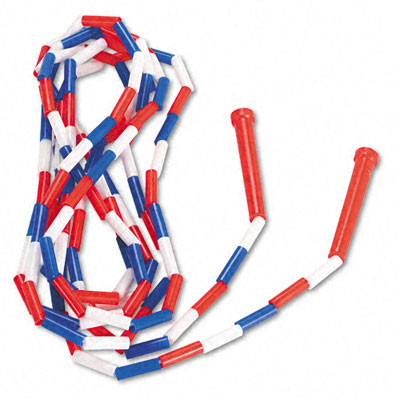 Picture of DDI 508576 Segmented Plastic Jump Rope 16-ft. Red/Blue/Whit Case of 6