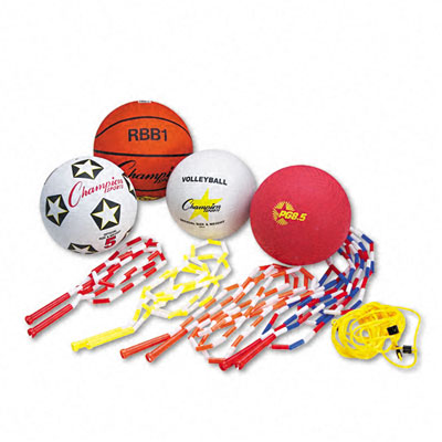 Picture of DDI 508568 Physical Education Kit w/Seven Balls 14 Jump Rope