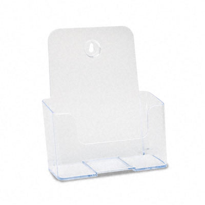 Picture of Deflect-O 74901 One-Pocket Rigid Plastic Brochure Display Rack  Clear