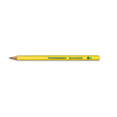 Picture of Dixon 13080 Ticonderoga Beginners Wood Pencil with o Eraser No. 2 Yellow Barrel Pack of 12