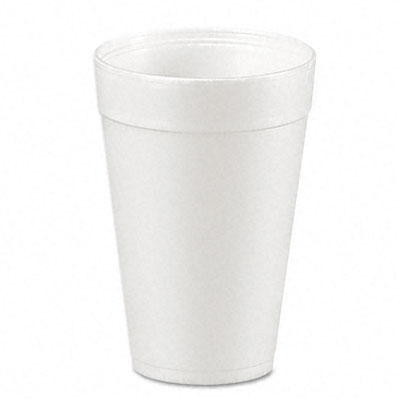 Picture of DRC 32TJ32 Drink Foam Cups  32 Ounces  White  20 Bags of 25 Per Carton