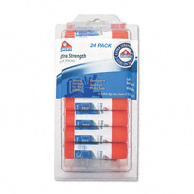 Picture of Elmers E554 Extra-Strength Office Glue Sticks  .28oz  Stick