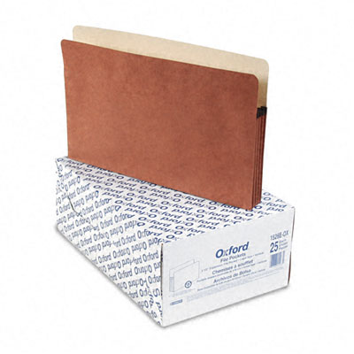 Picture of Esselte Pendaflex 1526EOX 3 1/2   Expansion File Pocket  Manila/Red Fiber  Legal  25/Box