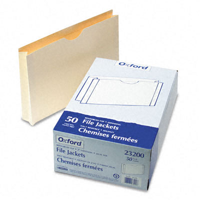 Esselte Pendaflex  Double-Ply Tabbed File Jacket with 2   Expansion  Lgl  Manila  50/Bx