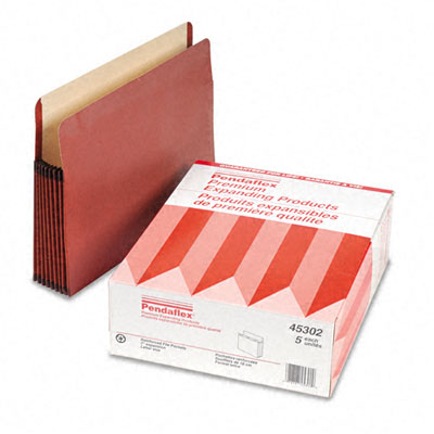 Esselte Pendaflex  Watershed 7   Expansion File Pocket  Straight  Letter  Red  5/Box