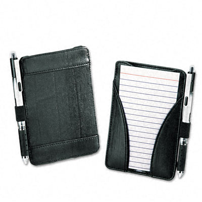 At-Hand Note Card Case Holds and Includes 25 3 x 5 Ruled Cards Black
