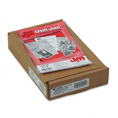Picture of Esselte Pendaflex 65008 Utili-Jacs Heavy-Duty Clear Vinyl Envelopes  5 x 8  50/box
