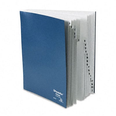 Esselte Pendaflex  Desk File  1-31 Index  Letter Size  Acrylic-Coated Pressboard  Black/Blue