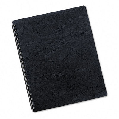 Picture of Fellowes 52124 Classic Grain Texture Binding System Covers  8 1/2 x 11  Navy  50 per Pack