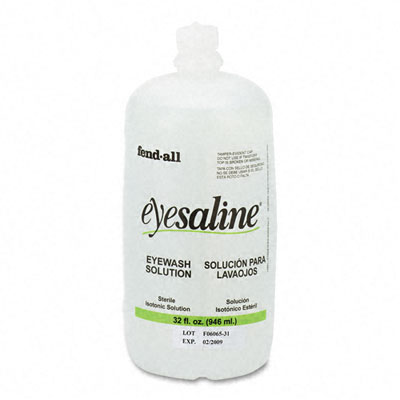 Fendall 3200045500EA Eye Wash Saline Solution Bottle Refill 32-oz