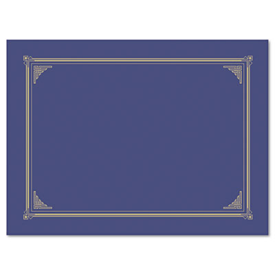 Picture of Geographics 47401 Certificate/Document Cover  9 3/4 x 12 1/2  Metallic Blue  6 Pack
