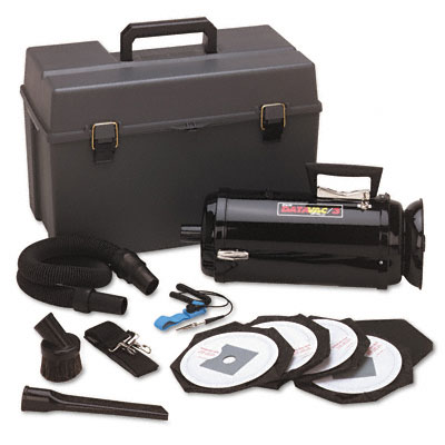 Picture of Data-Vac DV3ESD1 ESD-Safe Pro 3 Professional Cleaning System with Case  Black