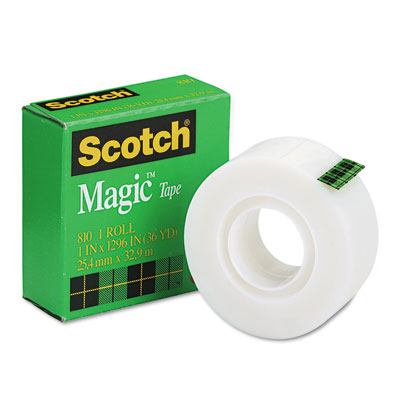 Picture of 3M 81011296 Magic Office Tape  1 in.x 36 Yards  1 in.Core  Clear