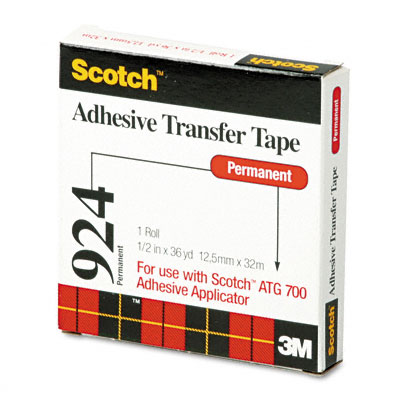 Picture of 3M 92412 Adhesive Transfer Tape  1/2 Wide x36 Yards