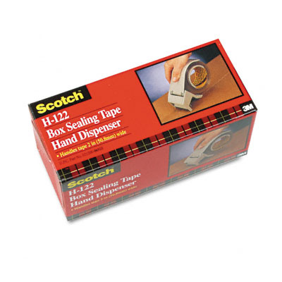 Picture of 3M H122 Compact H122 Handheld Box Sealing Tape Dispenser  3   core  Plastic  Gray