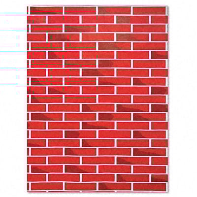 Picture of Pacon 56475 Paper  48  w  50 l  Brick Design  Roll