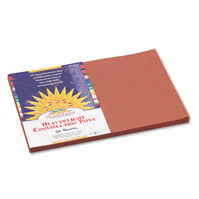 Picture of Pacon 6707 SunWorks Construction Paper  Heavyweight  12 x 18  Brown  50 Sheets
