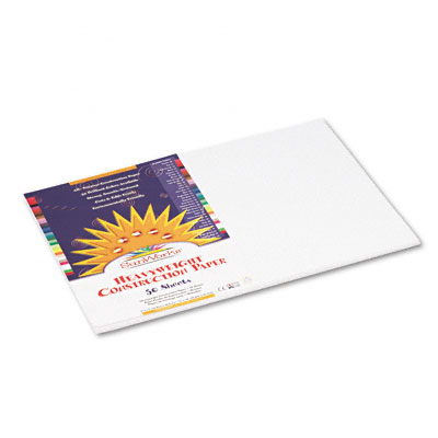 Picture of Pacon 8707 SunWorks Construction Paper  Heavyweight  12 x 18  Bright White  50 Sheets