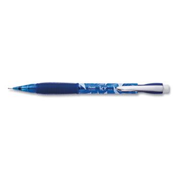 Picture of Pentel AL25TC Icy Automatic Pencil 0.50 mm Transparent Blue Barrel Pack of 12