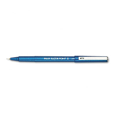 Picture of Pilot 11003 Razor Point II Stick Porous Point Pen Blue Brl-Ink Super Fine 0.2 mm Pack of 12