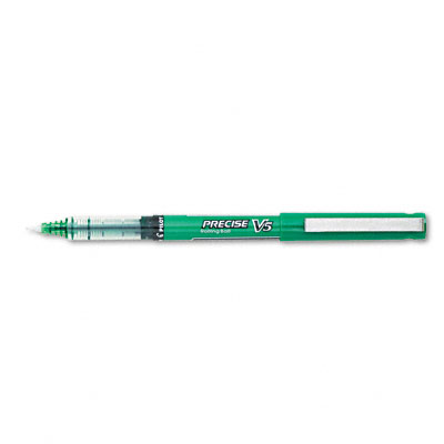 Picture of Pilot 25104 Precise V5 Stick Rolling Ball Pen Green Barrel-Ink Micro Pt 0.25 mm Pack of 12