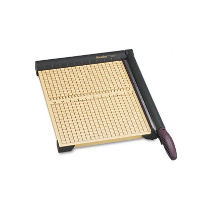 Picture of Premier Martin Yale T15 SharpCut 15-Sheet Paper Trimmer  Wood Base  17 1/2 x 12