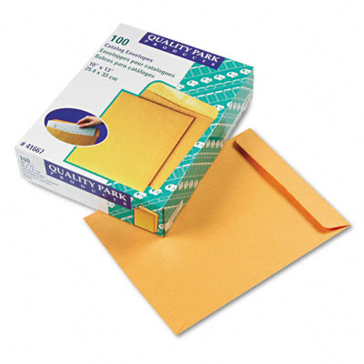 Picture of Quality Park 41667 Catalog Envelope  10 x 13  Light Brown  100/box