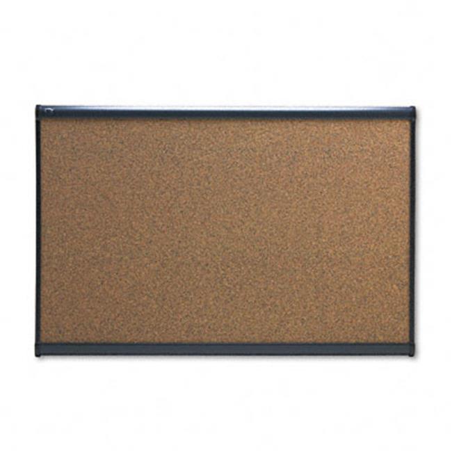 Quartet B243G Prestige Bulletin Board Graphite-Blend Cork 36 x 24 Aluminum Frame