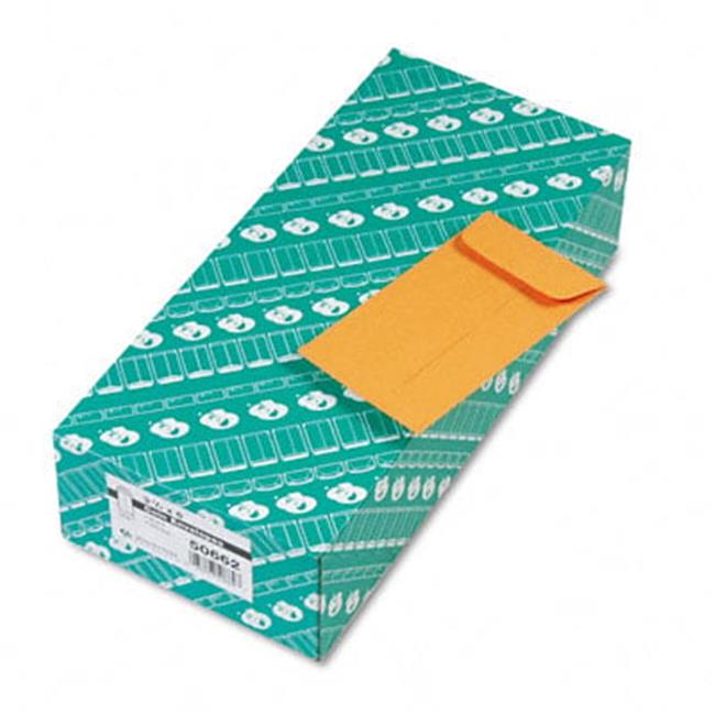 Quality Park 50662 Kraft Coin and Small Parts Envelope Side Seam #6 Light Bro...