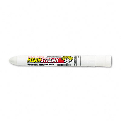 Picture of Sanford Ink 85018 Mean Streak Marking Stick  Broad Tip  White