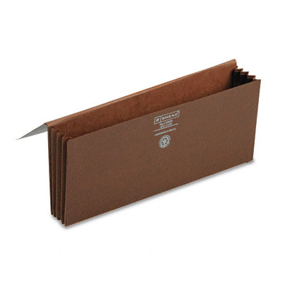 3 1/2 in. Expansion Wallets  Leather-Like Redrope  12 x 5  Red