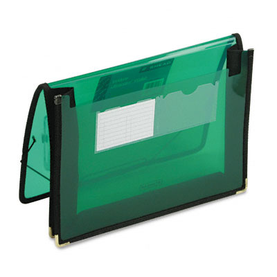 2   Expansion Ultracolor Wallet  Poly  Letter  Translucent Green