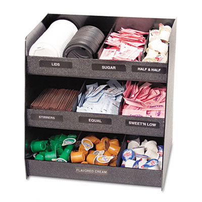 Picture of Vertiflex VFC1515 Vertical condiment organizer  14-1/2w x 11-3/4d x 15h  black