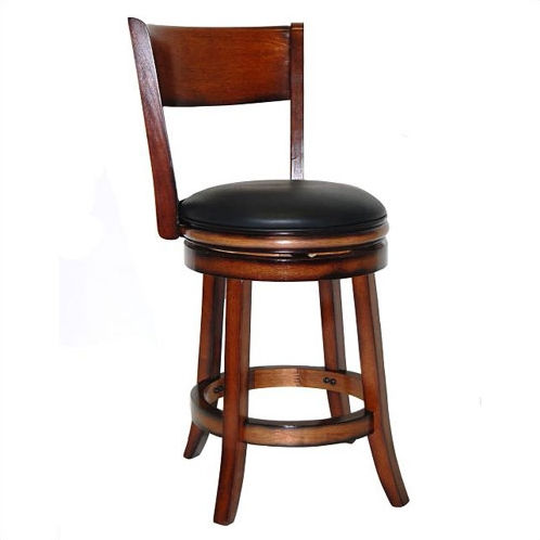 Boraam 43124 Palmetto 24 Inch Bar Stool - Chestnut Finish