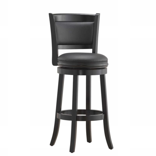 Boraam 45829 Augusta 29 Inch Fixed Seat Bar Stool - Black Finish