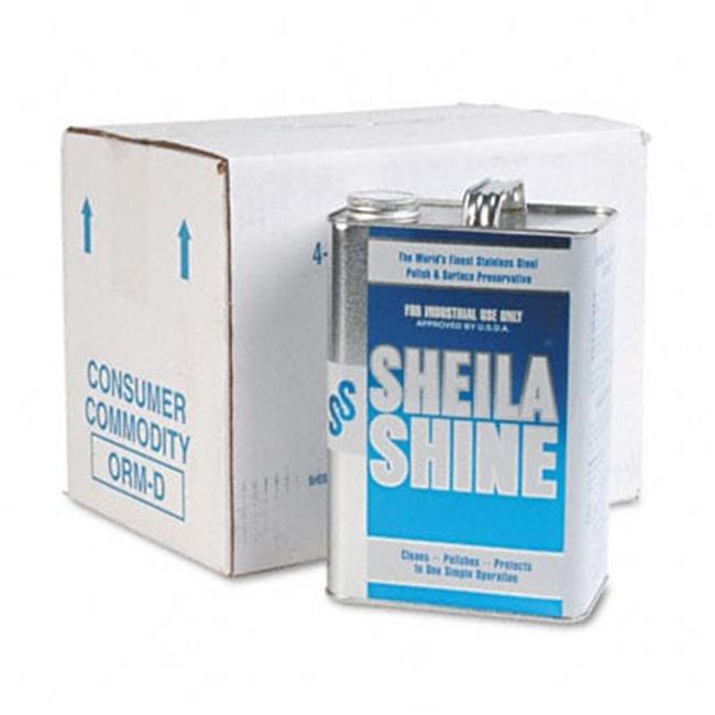 Sheila Shine 4CT Stainless Steel Cleaner And Polish 1 gal. Can 4/carton
