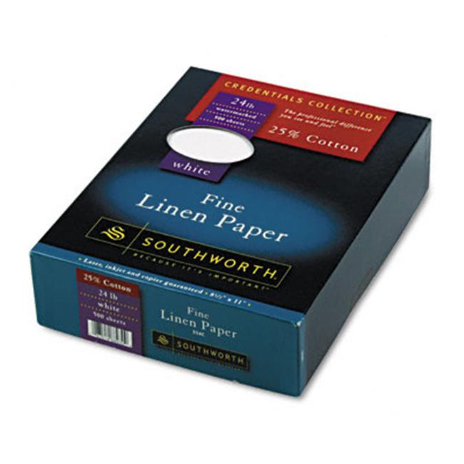 Southworth 554C Credentials Collection feines Leinenpapier weiß 24 Pfund Brief 500... - Bild 1 von 1