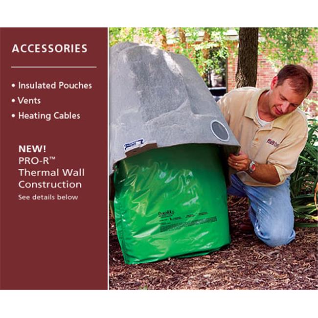 DekoRRa 603-GN - Insulated Pouch - Green Turf - 48 X 24 Inches