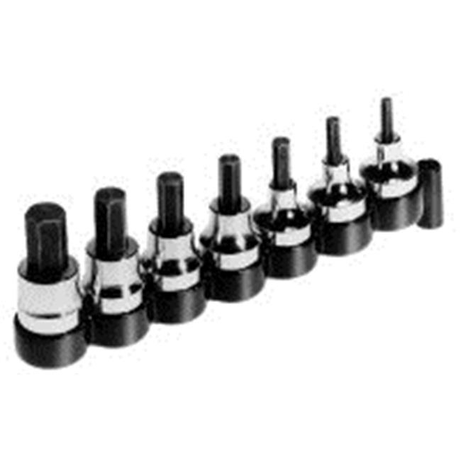 Lisle 13600 7 Piece SAE Hex Bit Socket Set
