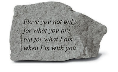 Kay Berry- Inc. I Love You Not Only For What You Are - Garden Accent - 5.5 Inches x 3.25 Inches